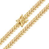 14k Yellow Gold Solid Miami Cuban Chain Necklace 26" 7.7mm 117.2 grams