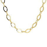 Italian 14k Yellow Gold Diamond Shape Link Chain Necklace 18" 7.7mm 10.7 grams - 18" 10.7 grams