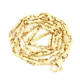 10k Yellow Gold Solid Handmade Fashion Link Necklace 18" 3mm 18.7 grams - 18" 18.7 grams