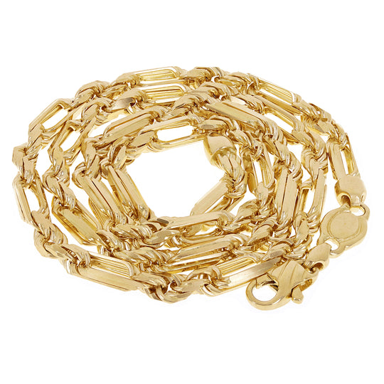 Men s Italian 14k Yellow Gold Solid Milano Rope Chain Necklace 20 2 Direct Source Gold Diamond