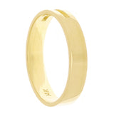 14k Yellow Gold Cutout Cross Ring Band Size 7 - 3.8mm 2.3 grams