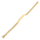 14k Yellow Gold Cuban ID Bracelet Engraveable 8" 7.9mm 25.2 grams