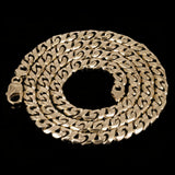 14k Yellow Gold Handmade Figure 8 Link Chain Necklace 22" 7mm 58 grams - 22"