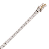 Women's 18k White Gold 6.87ctw Diamond Tennis Bracelet 7" 3.1mm 9.8 grams - 6.87ctw  9.8grams
