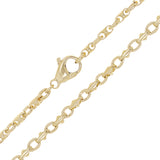 14k Yellow Gold Handmade Fashion Link Necklace 18" 4mm 24.2grams - Yellow,18"