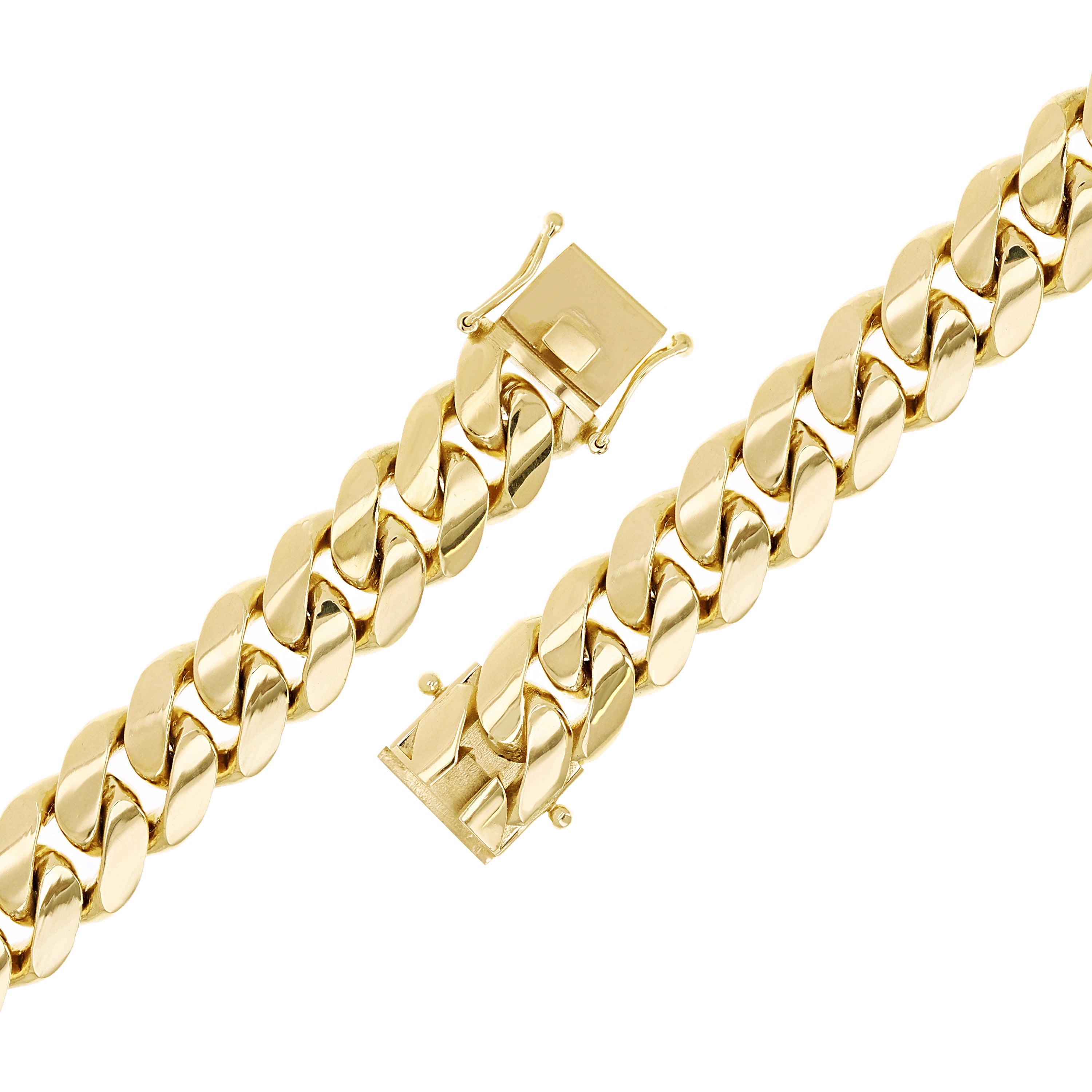 10k Yellow Gold Solid Heavy Miami Cuban Link Chain Bracelet 8" 15mm 103.3 grams - 8" 103.3 grams