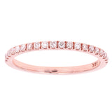 14k Rose Gold 0.24ctw Diamond Eternity Promise Stackable Ring Size 6 - Rose