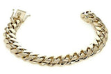 10k Yellow Gold Heavy Miami Cuban Chain Bracelet 8" 15mm 113.6 grams - 8"