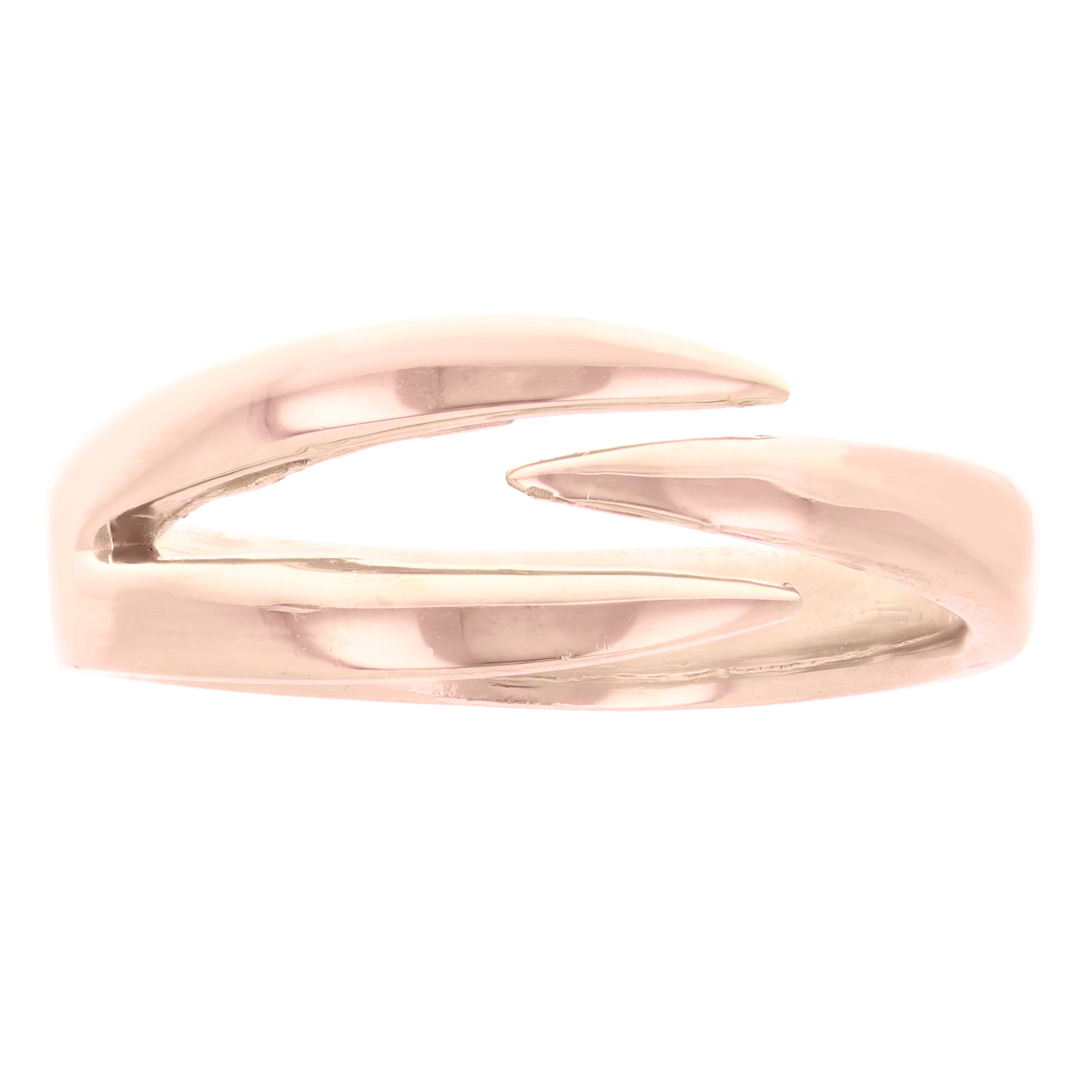 14k Rose Gold Stackable Claw Ring 3.3 grams Size 7 - Rose,Size 7
