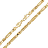 Italian 14k Yellow Gold Solid Milano Rope Chain Necklace 18" 4mm 26.8 grams - 18" 26.8 grams