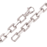 14k White Gold Solid Handmade Heavy Anchor Chain Bracelet 7" 7.5mm 45 grams - 7" 45 grams