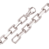 10k White Gold Solid Handmade Heavy Anchor Chain Bracelet 7.5" 7.5mm 43.2 grams - 7.5" 43.2 grams