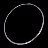 Women's Italian 14k White Gold Omega Necklace Choker 16.5" 4mm 15.3 grams - 15.3 grams