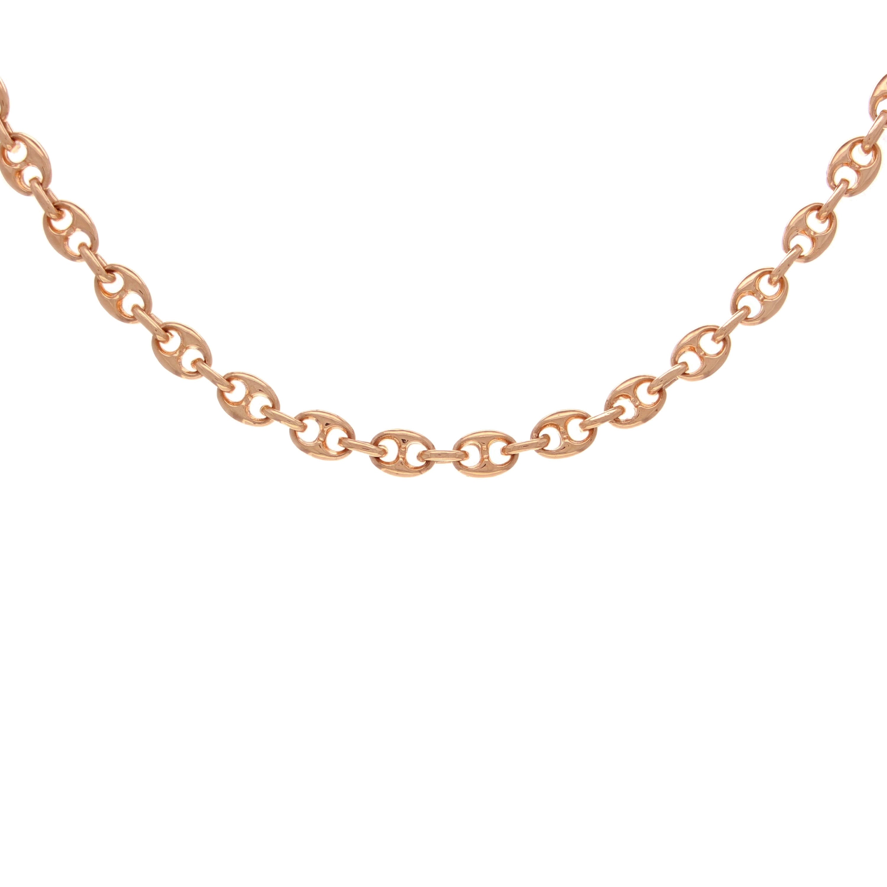 10k Yellow Gold Solid Handmade Fashion Link Necklace 22" 6.1mm 60.2 grams - 22" 60.2 grams