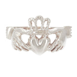 14k Yellow White or Rose Gold Love Friendship Claddagh Irish Ring Sizes 5-9