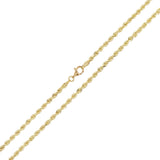 10k Yellow Gold Solid Diamond Cut Rope Chain Necklace 3.5mm 20" 18 grams - 20" 18 grams