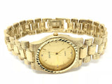 10k Yellow Gold Link Geneve Diamond Wrist Watch 8"-8.5" 52.5 grams