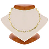 10k Yellow Gold Handmade Bow Fashion Link Chain Necklace 20" 3.5mm 19.5 grams - Yellow,20" 19.5 grams