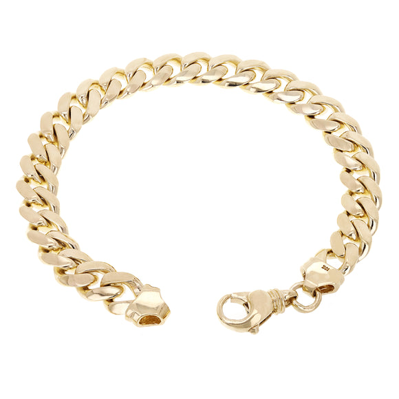 10k Yellow Gold Solid Heavy Miami Cuban Chain Link Bracelet 8
