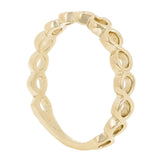 14k Yellow Gold Infinity Stackable Ring 2 grams Size 6.75 - Yellow