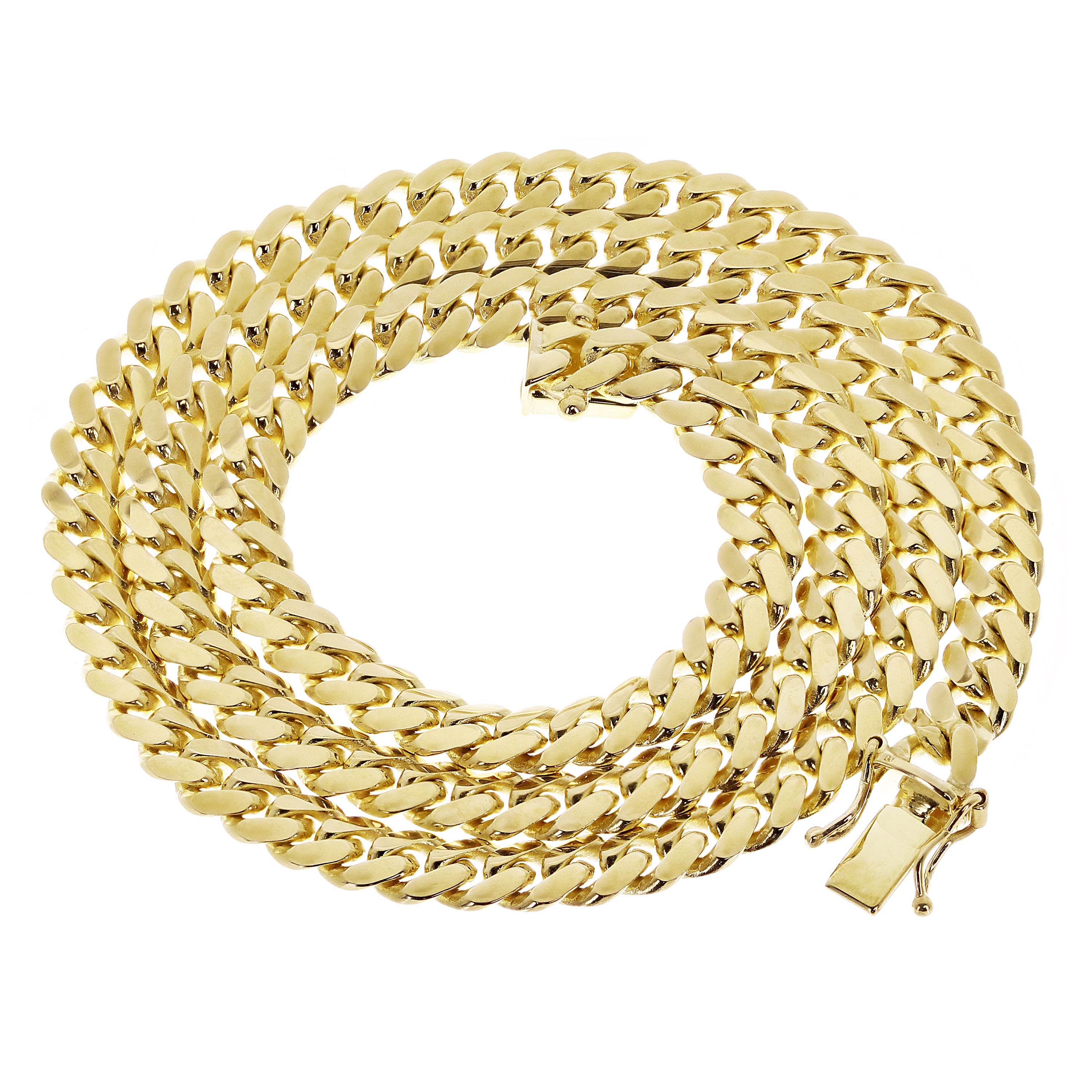 Italian 14k Yellow Gold Miami Cuban Chain Necklace 20" 6mm 49.1 grams