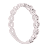 14k White Gold Infinity Stackable Ring 1.9 grams Size 6.75 - White