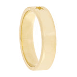 14k Yellow Gold Cut Out Star of David Ring Band Size 8 - 4.8mm 4.8 grams