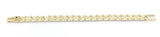 10k Yellow Gold Nugget Bracelet 8.25"-8.75" 9.5mm 24.4 grams