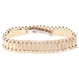 Italian 14k Yellow Gold Watch Link Bracelet 8" 15.2mm 37.4 grams - 37.4 grams