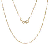 Italian 14k Yellow Gold Rolo Chain Necklace 1.5mm 24" 2.7 grams - 24",1.5 mm 2.7 grams