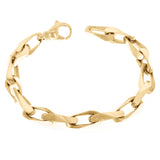 10k Yellow Gold Solid Handmade Fashion Link Chain Bracelet 8" 8.6mm 38.9 grams - 8" 38.9 grams
