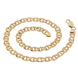 10k Yellow Gold Nugget Gucci Mariner Link Chain Necklace 20" 7.3mm 37.2 grams - 20"