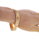 Men's 14k Yellow Gold 1.00ctw Diamond Watch Link Bracelet 8" 11.2mm 34.3 grams - Yellow  8"  11.2mm  1ctw  34.3grams