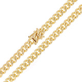Italian 14k Yellow Gold Solid Miami Cuban Chain Necklace 6 mm 20", 22", 24", 26", 28"