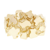 14k Yellow Gold Solid Chunky Nugget Ring Size 7.5- 14.7mm 8.8 grams - Ring Size 7.5 8.8 grams