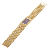 14k Yellow Gold Solid Watch Link Band Geneve w/Diamond 7.5-8" 26.6mm 66.9 grams