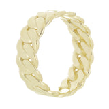 14k Yellow Gold Miami Cuban Curb Link Ring Band 8mm Size 6 5.9 grams - 6 - 6