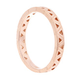 14k Rose Gold Rotating Triangle Cutout Stackable Ring 2.7 grams Size 6.5 - Rose