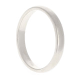 14k White Gold Comfort Fit Plain Wedding Band Ring 3mm Size 13 - White,3mm Ring Size 13