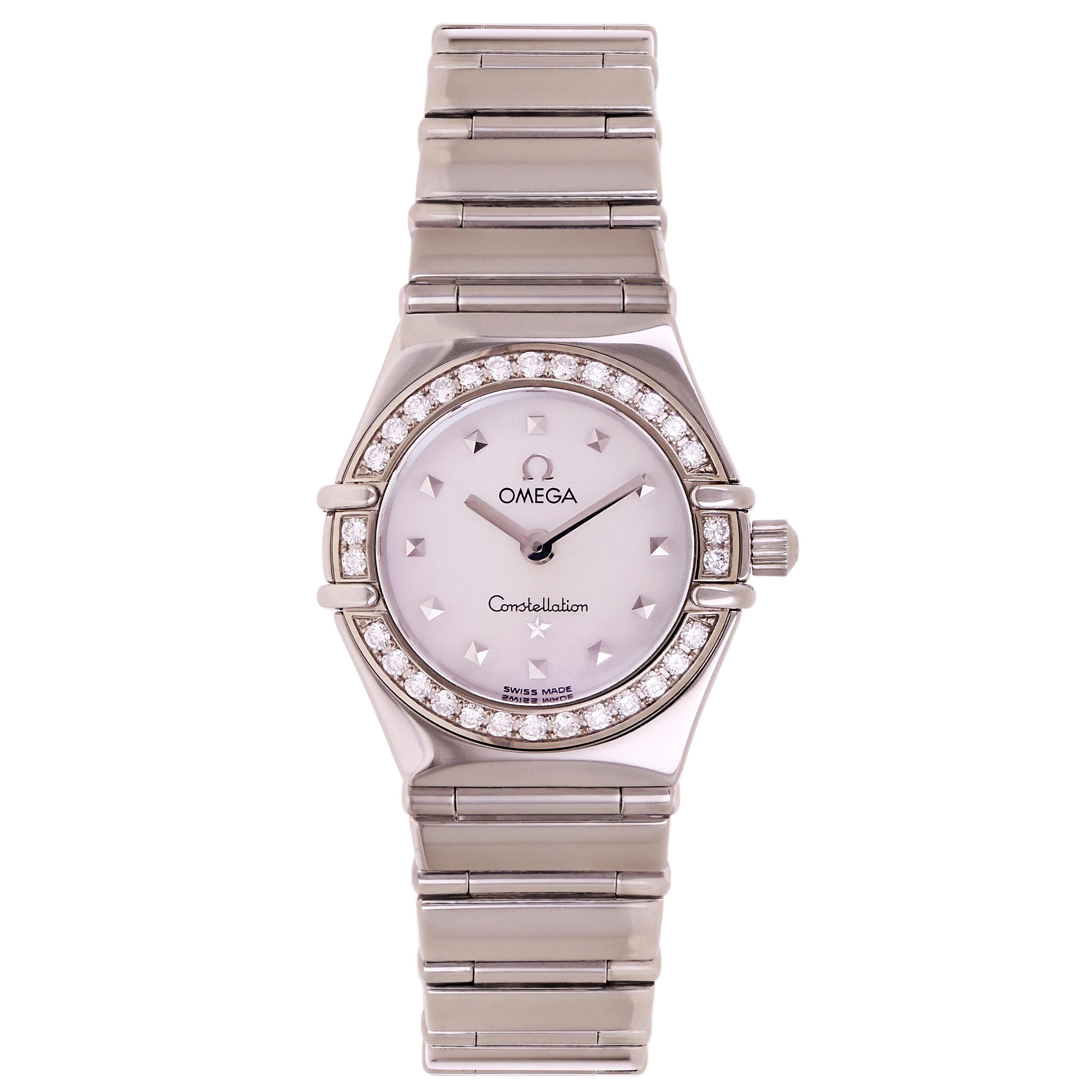 Omega Ladies Constellation Stainless Steel And Diamonds Quartz