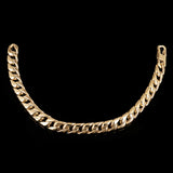 Italian 14k Yellow Gold Hollow Miami Cuban Chain Bracelet 8.25" 8.6mm 18 grams