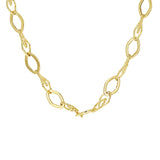 Italian 14k Yellow Gold Diamond Shape Link Chain Necklace 18" 7.8mm 10.2 grams - 18" 10.2 grams