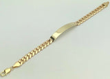 14k Yellow Gold Handmade Fashion Link Bracelet 8" 8.8mm 23.7 grams