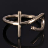 14k Yellow Gold Ankh Ring Size 8 - 13mm 3.1 grams