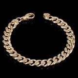 14k Yellow Gold Solid Heavy Miami Cuban Chain Link Bracelet 8" 10 mm 52.8 grams with Lobster Clasp - Yellow,8"