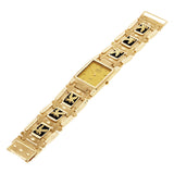14k Yellow Gold Watch Band Eagle&Black Onyx Geneve Diamond Watch 7.5" 73.4 grams - Yellow 7.5" 73.4 grams