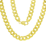 10k Yellow Gold Solid Flat Cuban Curb Chain Necklace 20" 12mm 77.3 grams - 20" 77.3 grams