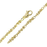 14k Yellow Gold Handmade Nugget Bracelet 8.25" - Yellow