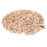 14k Yellow White or Rose Gold Handmade Fashion Link Necklace 4.5mm Various Lengths