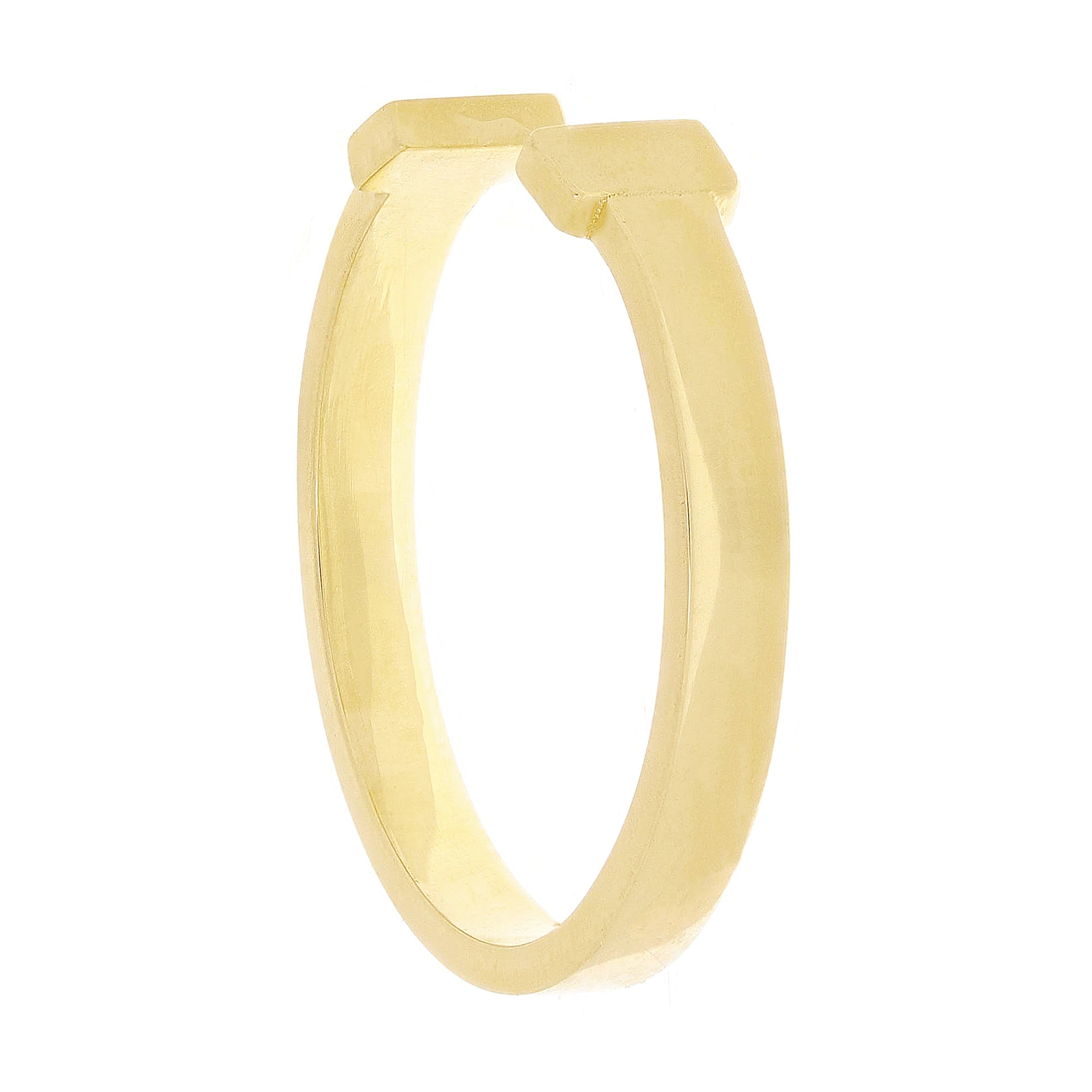 14k Yellow Gold Split Bar Fashion Ring Size 8 - 4.9mm 3.1 grams